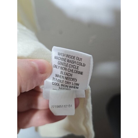 Apt. 9 Womens Beaded V-Neck Quarter Sleeve Sweater Plus Size 1X Stretch Solid - Picture 9 of 10